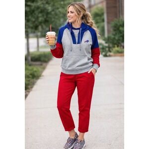 Buffalo Bills Antigua 3/4 zip Hoodie (large)